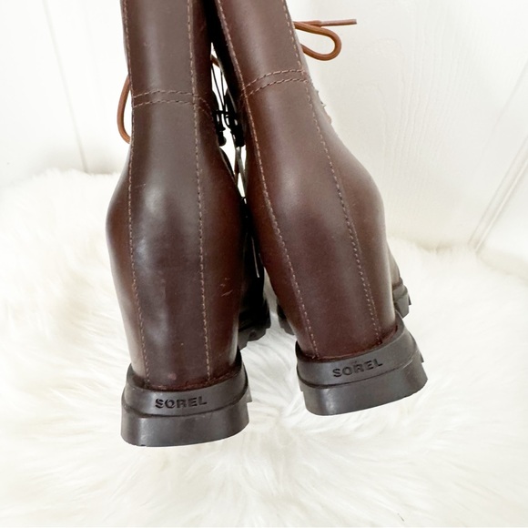 NEW SOREL JOAN OF ARCTIC WEDGE III LACE BOOT SIZE 6.5 - Picture 6 of 16